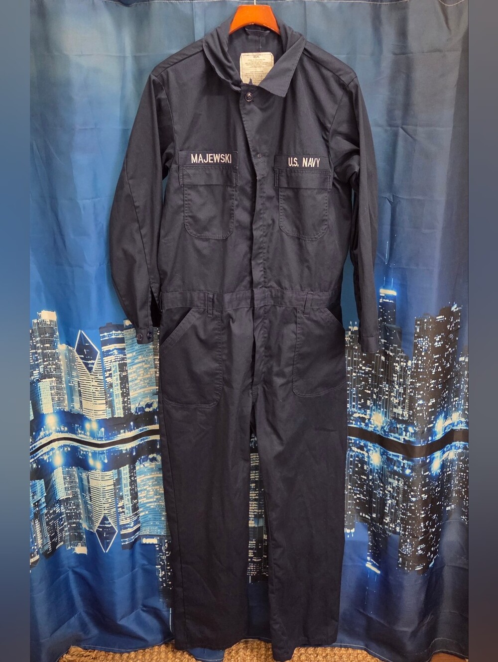 United States Navy Sailor Utility Jumpsuit Coveralls Dark Blue XL 46